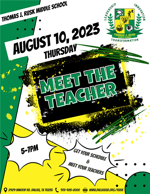 August 10, 2023 Meet The Teacher